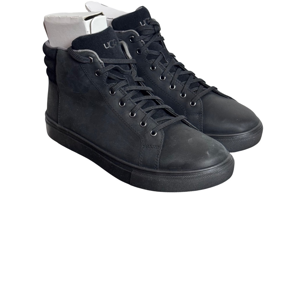 UGG Baysider High Weather Sneakers Black Waterproof High Top Boots Mens 12